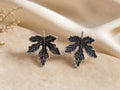 Noir Maple Leaf Earrings