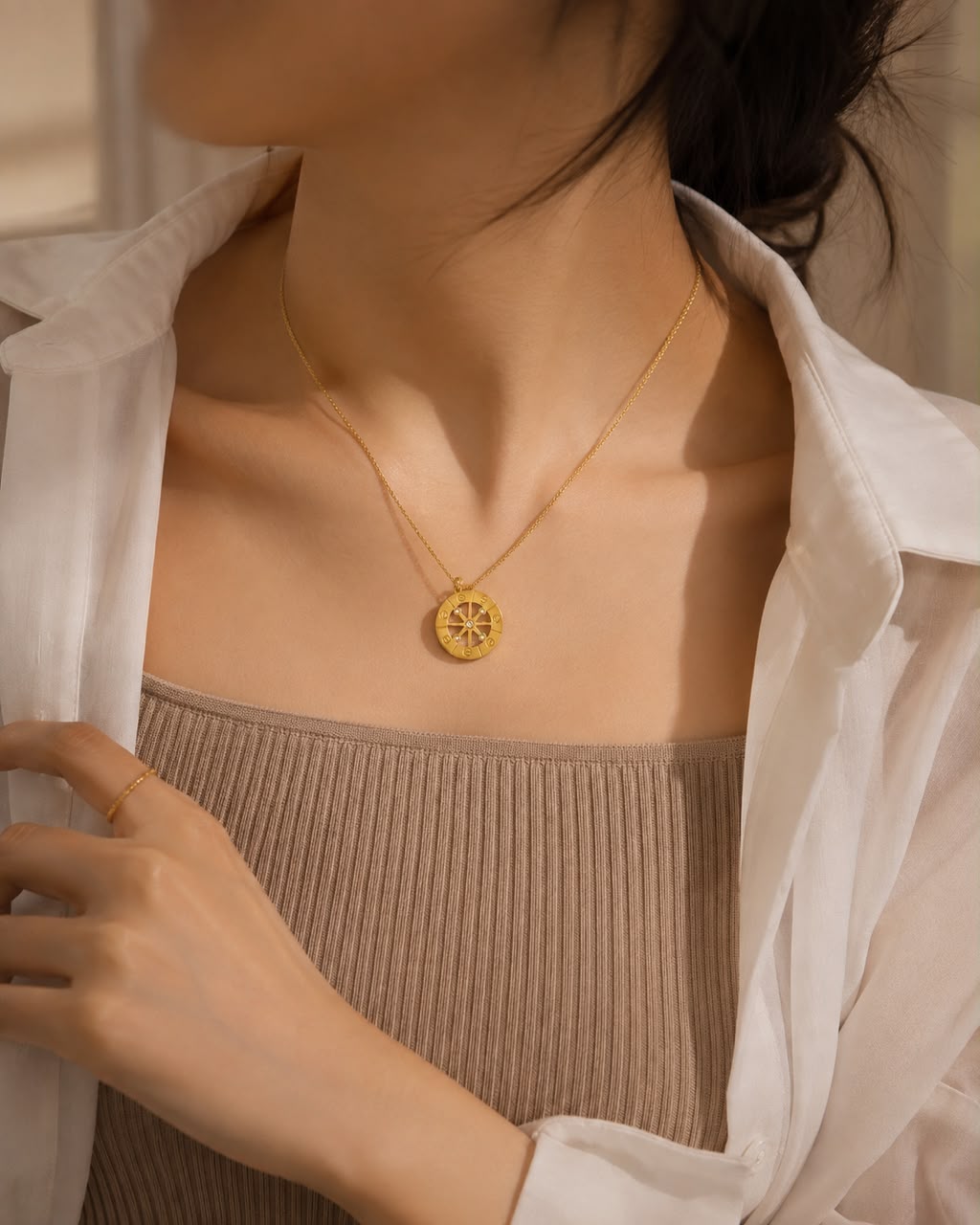 Aurelia Wheel Pendant