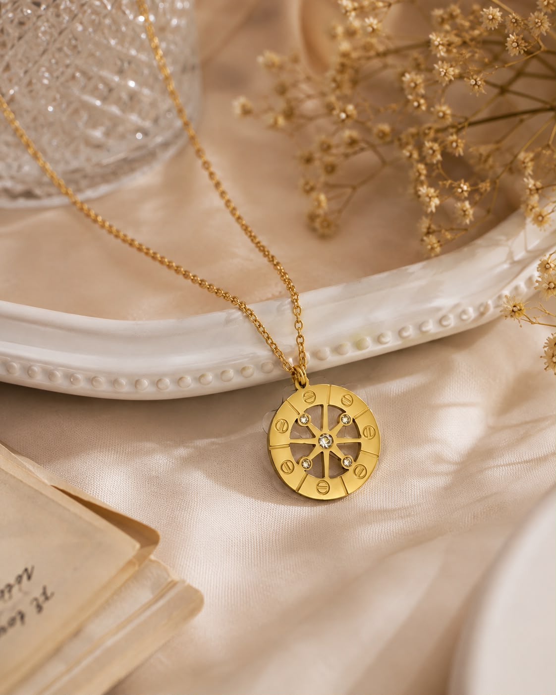 Aurelia Wheel Pendant