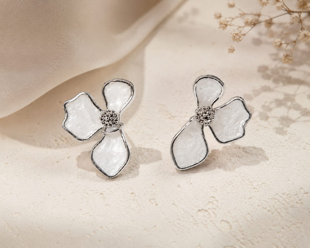 Ivory Bloom Earrings